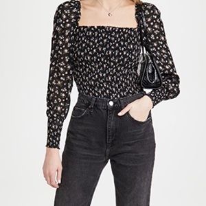 Reformation Pinto Top Freesia Print